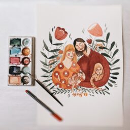 Ilustracje rodzinne | ilustracje na zamówienie