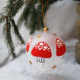 Bombka w muchomory 12cm