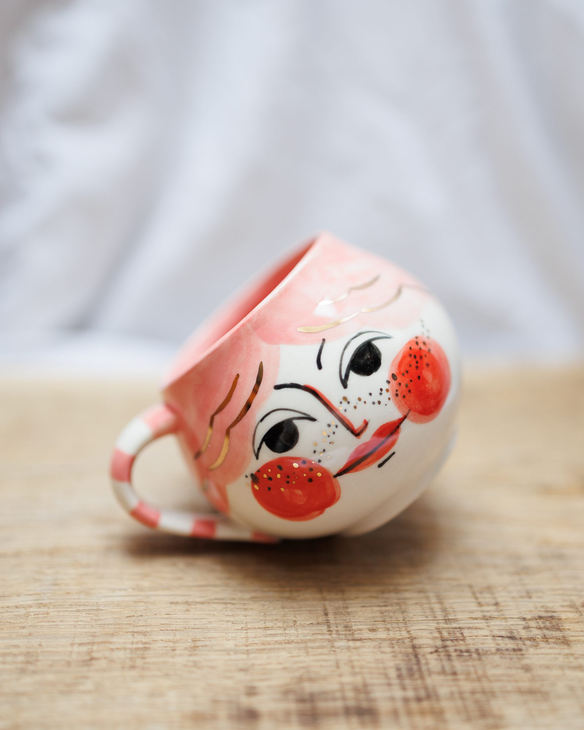 Kubek Piegus różowy 220ml