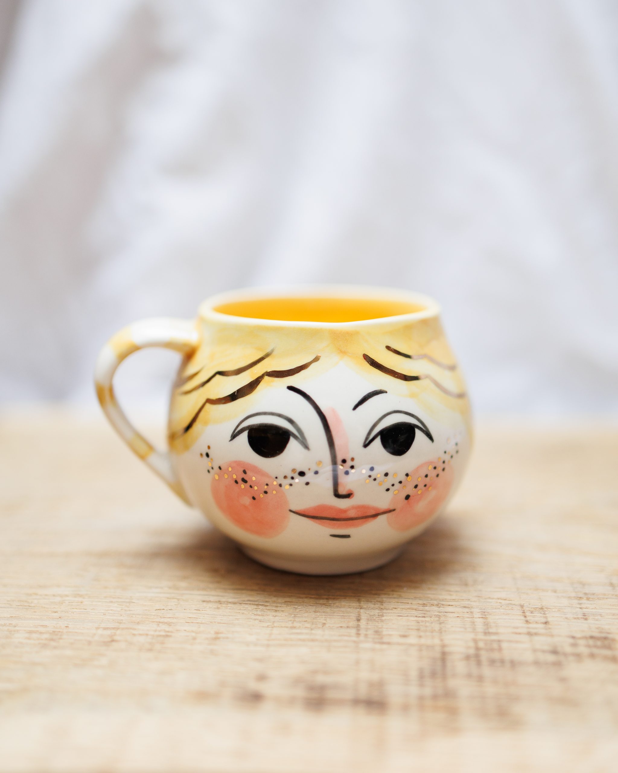 Kubek Piegus żółty 220ml - obrazek 2