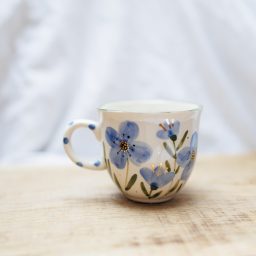 Kubeczek w niebieskie kwiaty 190ml